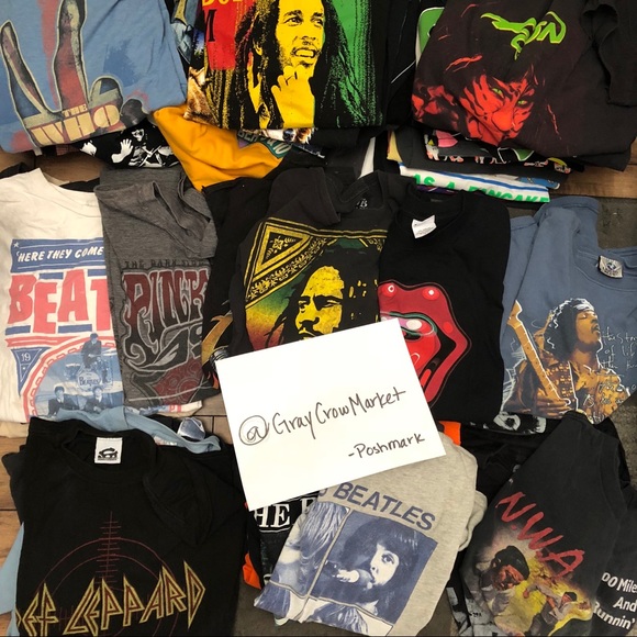 (3) Mystery Band Tees - Picture 4 of 8